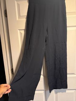 Black Wide-Leg Dress Pants