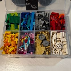 LEGOS Organized Box Approximately 1,600 Pieces w/ Sports Mini Figures