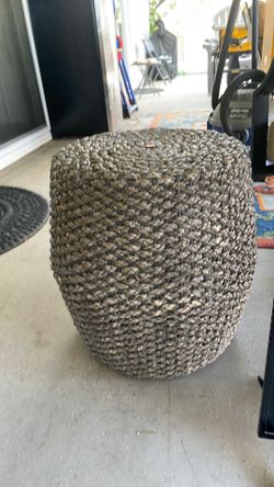 Rattan end table