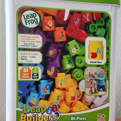 LeapFrog LeapBuilders 81-Piece Jumbo Box, Learning Blocks Toy for Kids