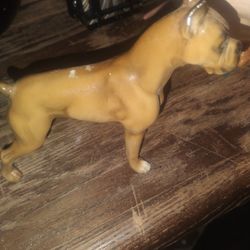 Vintage Boxer Porcelain Figurine 