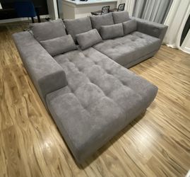 Dark Gray Couch 118.5" x 88.5"
