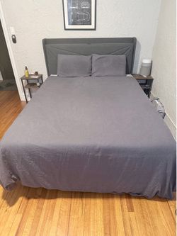Queen Bed Frame with outlet