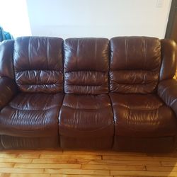 Recliner Leather Couch