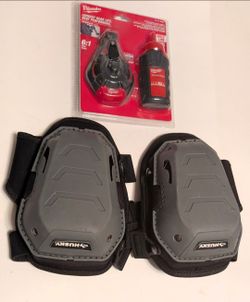 Two Items! Husky Soft Cap Knee Pads with Adjustable Straps Memory Foam