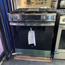 GE Stainless Steel Gas Range 