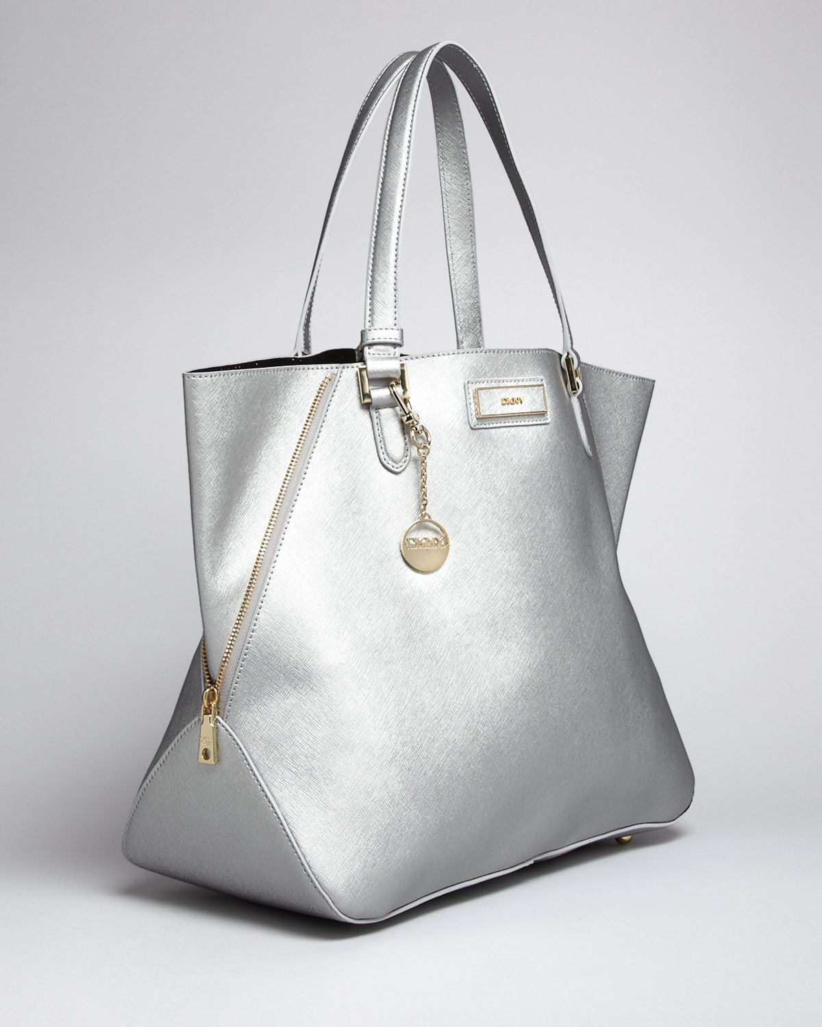 DKNY Tote bag Saffiano silver large used