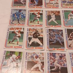 1982 IN ACTION TOPPS BASEBALL CARDS 
