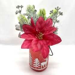 Reindeer Christmas Tree Flower Arrangement