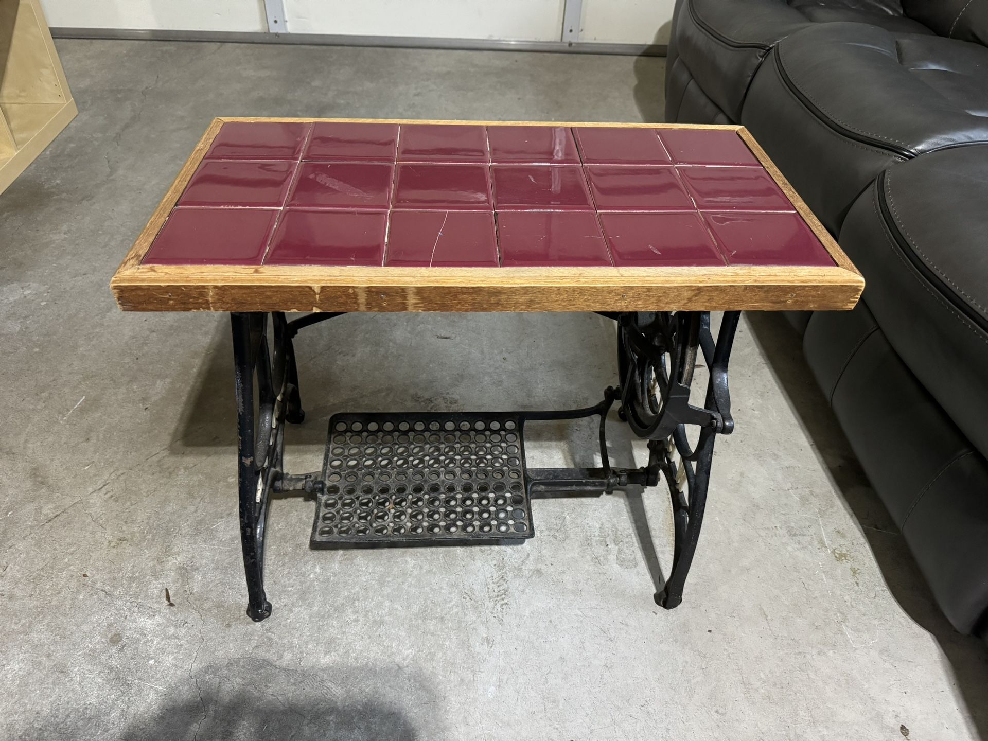 White Sewing Machine Table
