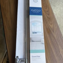 Gatco Reveal 24" Towel Bar. Chrome. New In Box 
