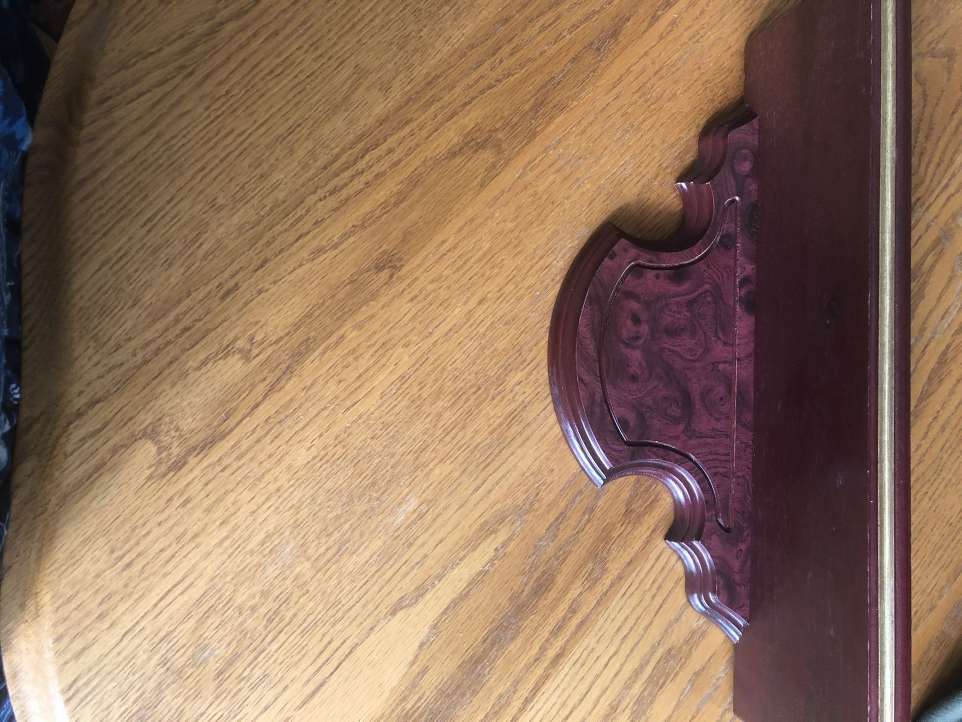 Cherry wood wall shelf 17”w x 5” deep