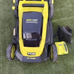 Ryobi Lawn Mower Push 20 in come with 6Ah Battery and Charger (New)