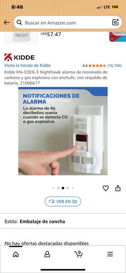 Alarma de monóxido de carbono ,, Carbon monoxide alarm,,