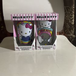 Hello kitty glass cups