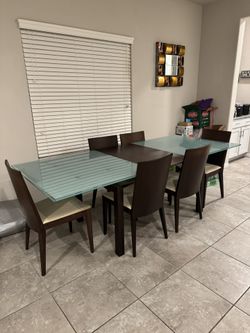 Dining Room Glass Table Set $500 Obo