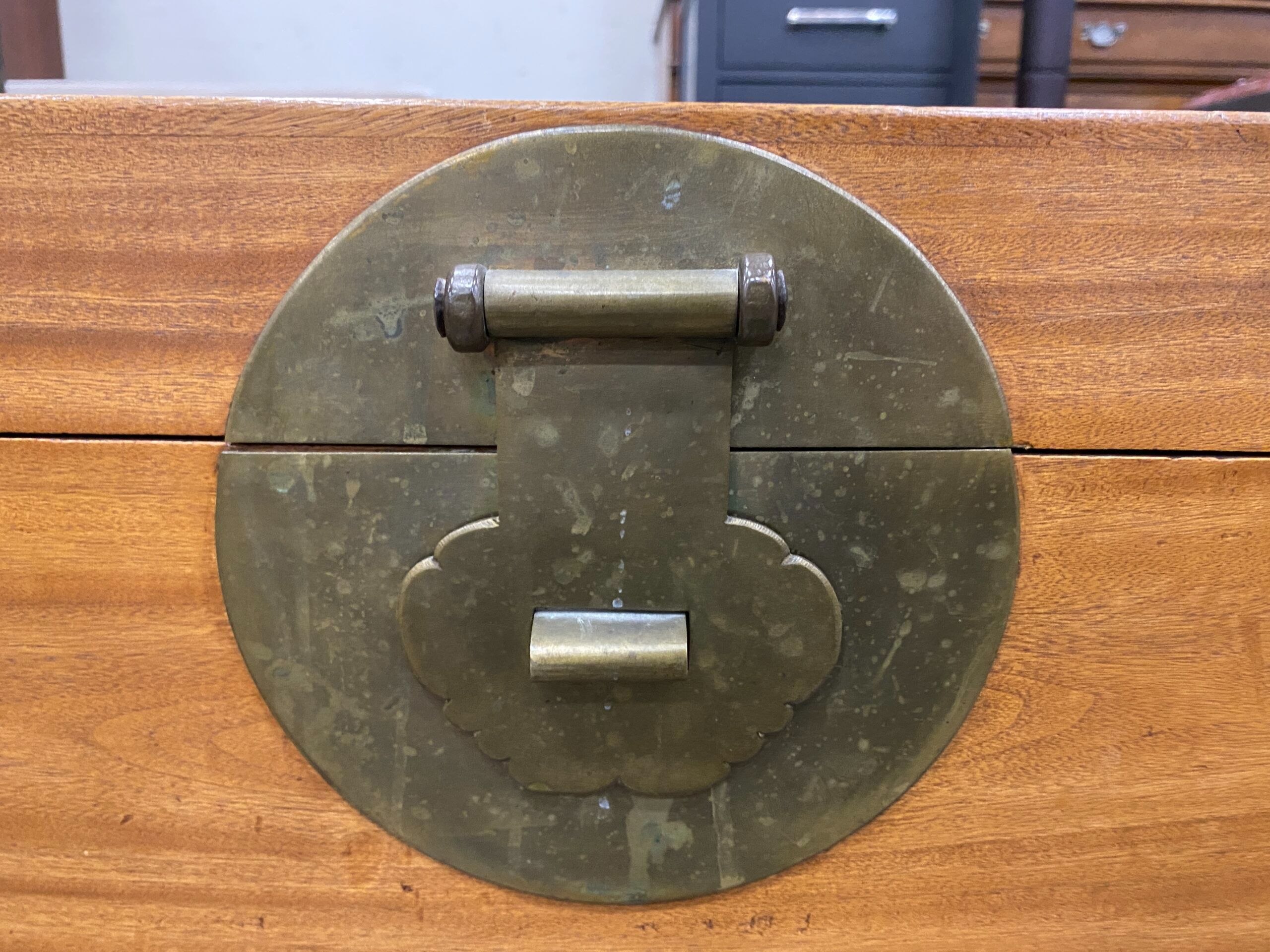 Campaign Style Cedar Storage Chest with Brass Accents