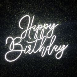 Neon Light Happy Birthday