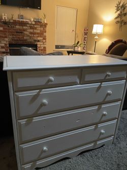 white dresser