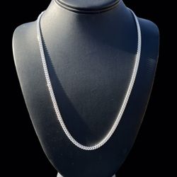 Sterling Silver Miami Cuban Link Chain  22” (3.7mm)