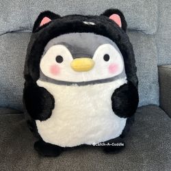 BRAND NEW Takashoji Penguin in Black Kitty Costume 15" 