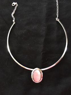 Chokers Blue & Pink opalescent stone