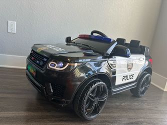 🚔 24V Kids Police Ride-On SUV w/ Remote Control, Charger & LED Lights
