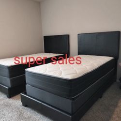 NEW TWIN FULL QUEEN KING SIZE BED WITH MATTRESS AND BOXSPRING INCLUDING FREE DELIVERY 