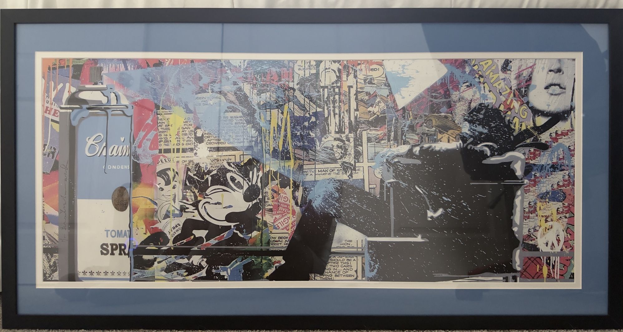Mr brainwash - Authentic signed Spray lithograph print