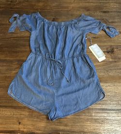 Women’s Romper, Brand New, Lightweight Denim Color, Size L, $20