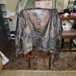 Leather Jacket, Model "Unik", Size 50