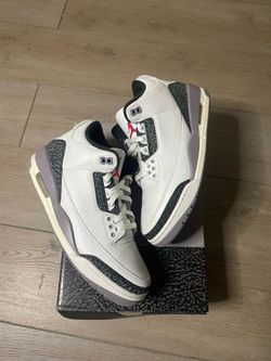 TRIED ON SZ 9 Grey Cement 3s