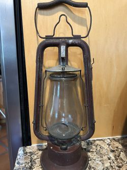 Vintage Oil Lamp Original From Firehouse 