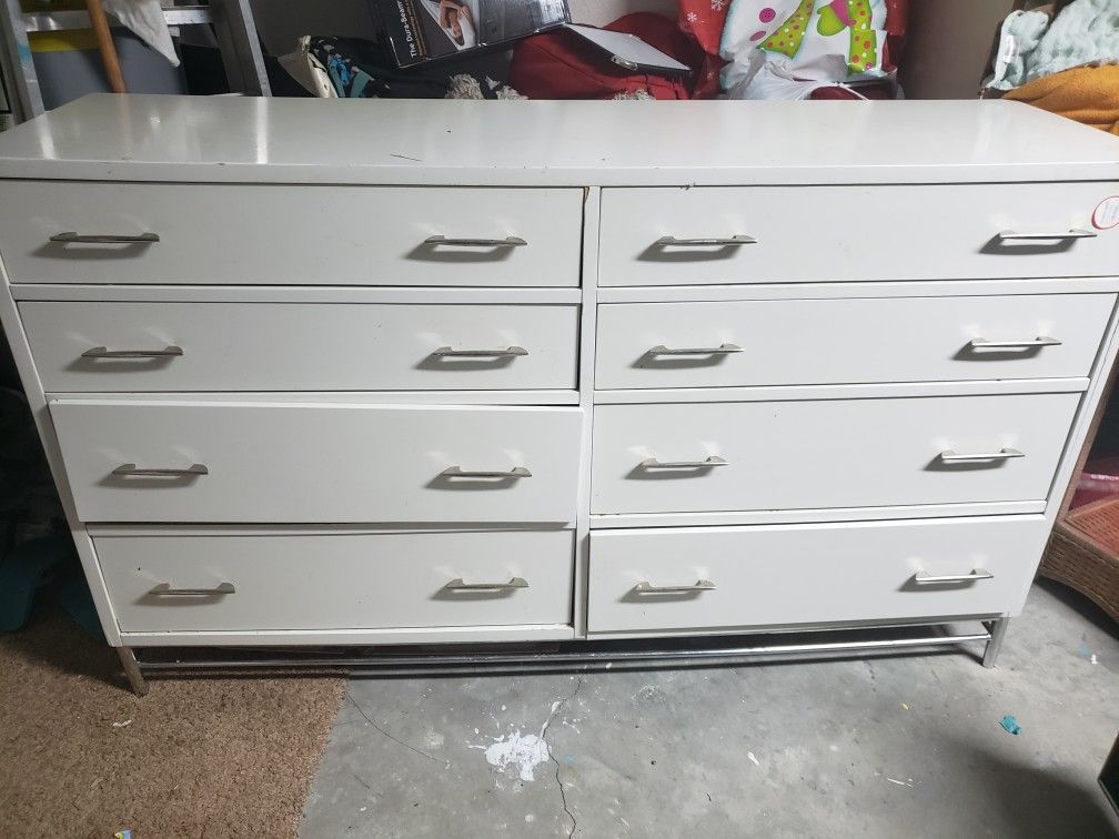 Dresser is big with 8 drawers