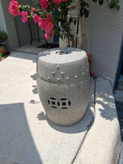 Garden Stool H18" D11"