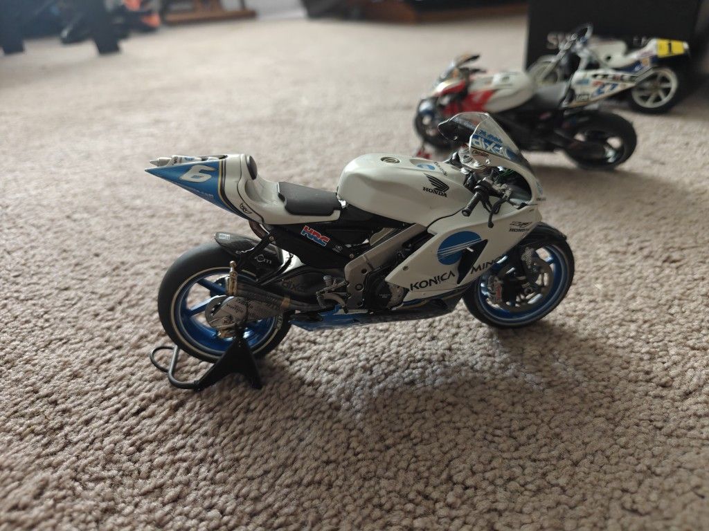 18 Miniature MotoGP Bikes