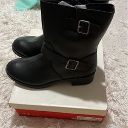Style & Co Women's Gianara Moto Booties Black  Size  9