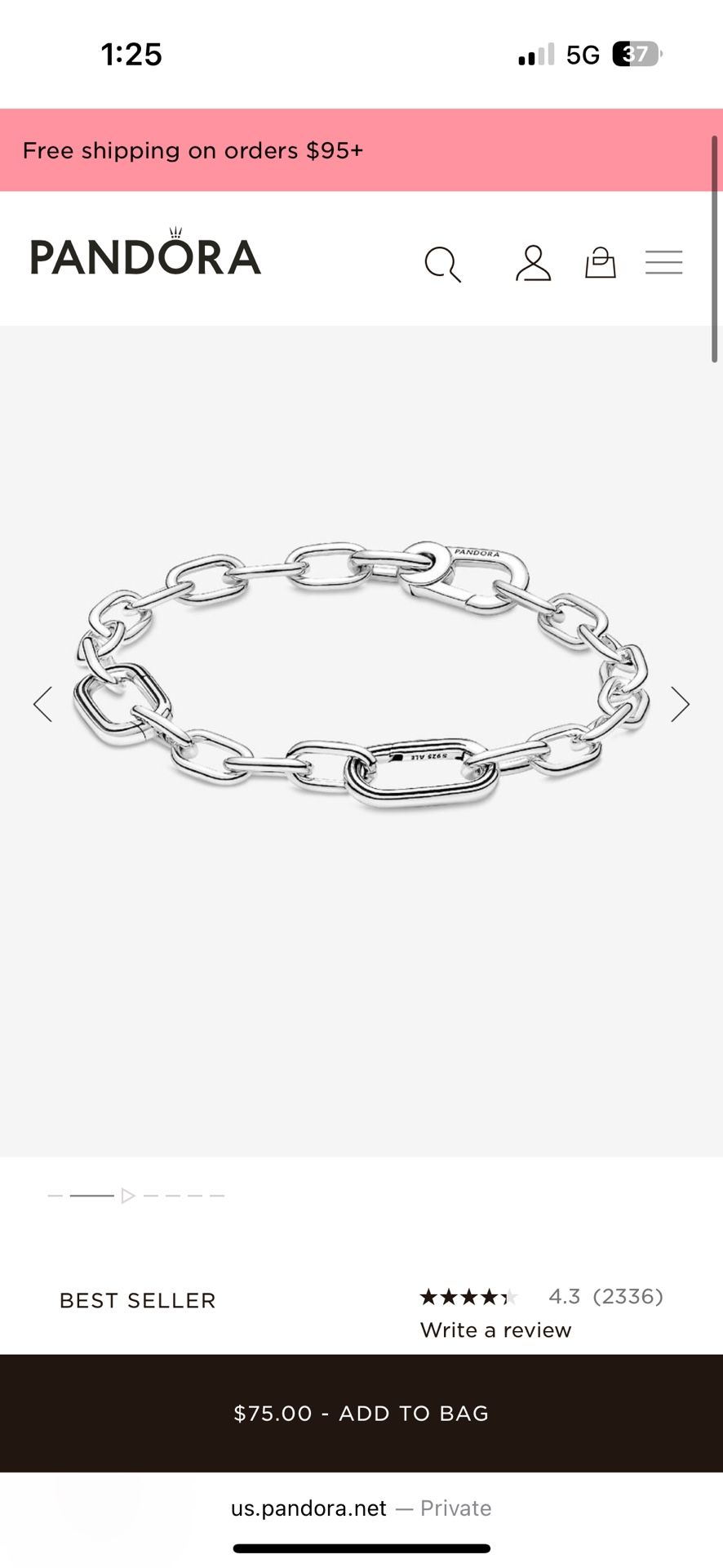Pandora Charm Bracelet links