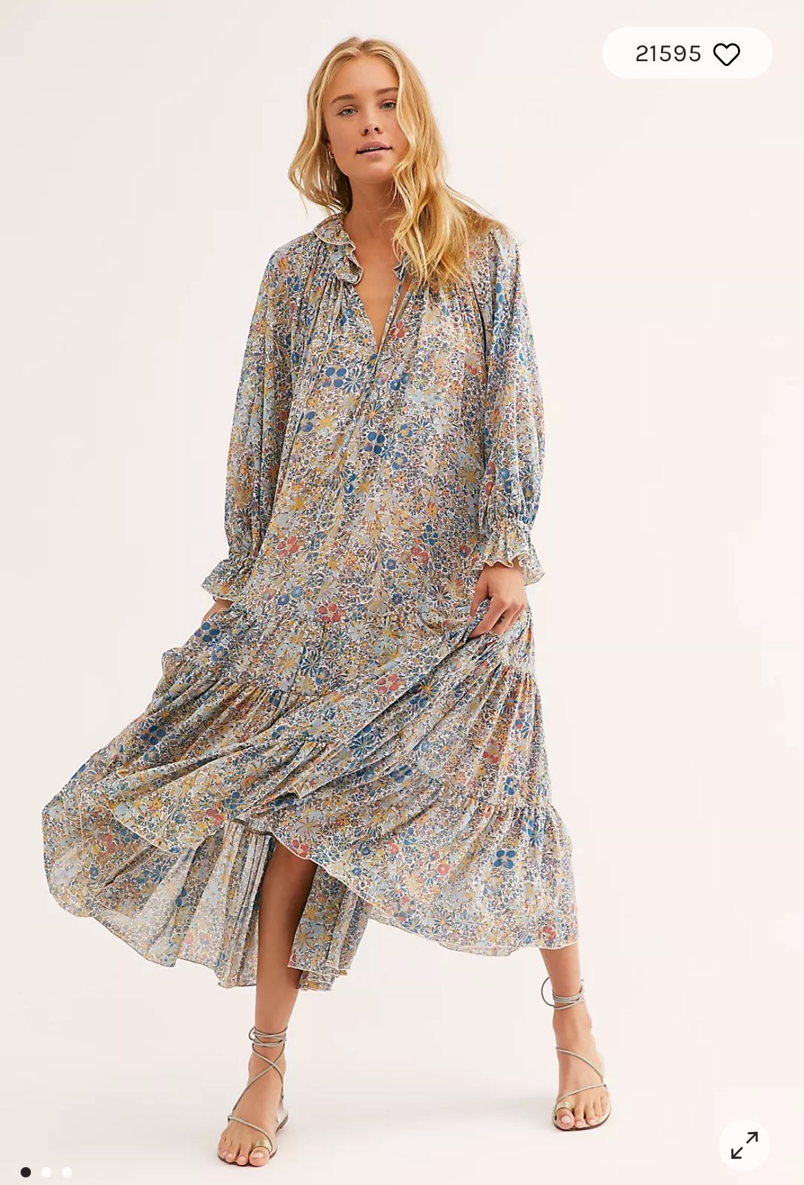Free People Feeling Groovy Maxi Dress Sz Small