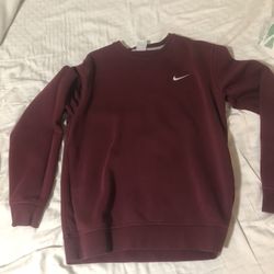 Nike Mens Sweatshirt Maroon L