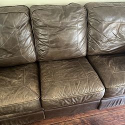 Leather Reclining Couch