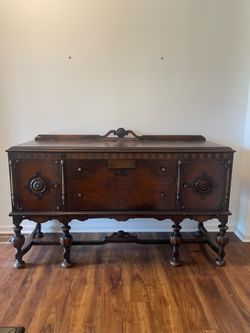 Vintage Antique Jacobean Style Vintage Buffet—open to offers…need GONE ASAP
