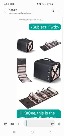 Mary Kay Travel Roll Up Bag, Black 