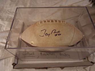 Jerry rice autographed football