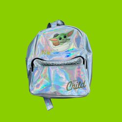 Baby Yoda “ The Child “ holographic mini backpack