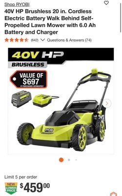 Ryobi lawnmower