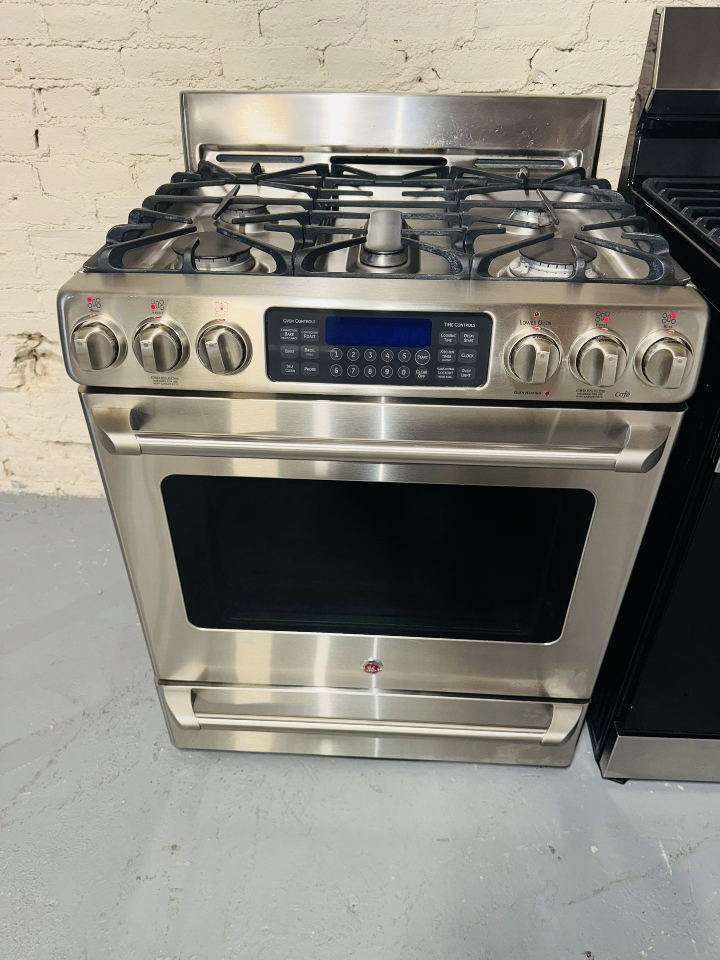 GE 30-inch wide stainless steel range, one receipt for a 60-day warranty