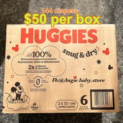 Huggies Snug Dry Size 6 X-Jumbo Box