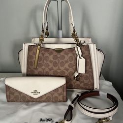 Coach Dreamer In Signature Canvas And Wallet