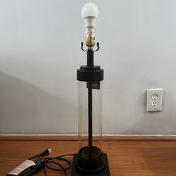Talar Industrial 30” Glass Table Lamp, Bronze Finish - Ashley Furniture 